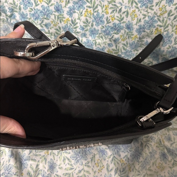 Michael Kors Charcoal Monogram Backpack - Picture 2 of 2